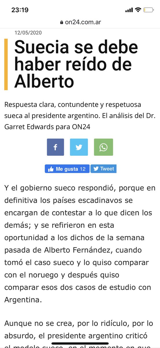 Guillemerodo's tweet photo. @alferdez Presi querido..... te banco y quiero mucho..... #COVID19 #Suecia https://t.co/s5fidFhpMf