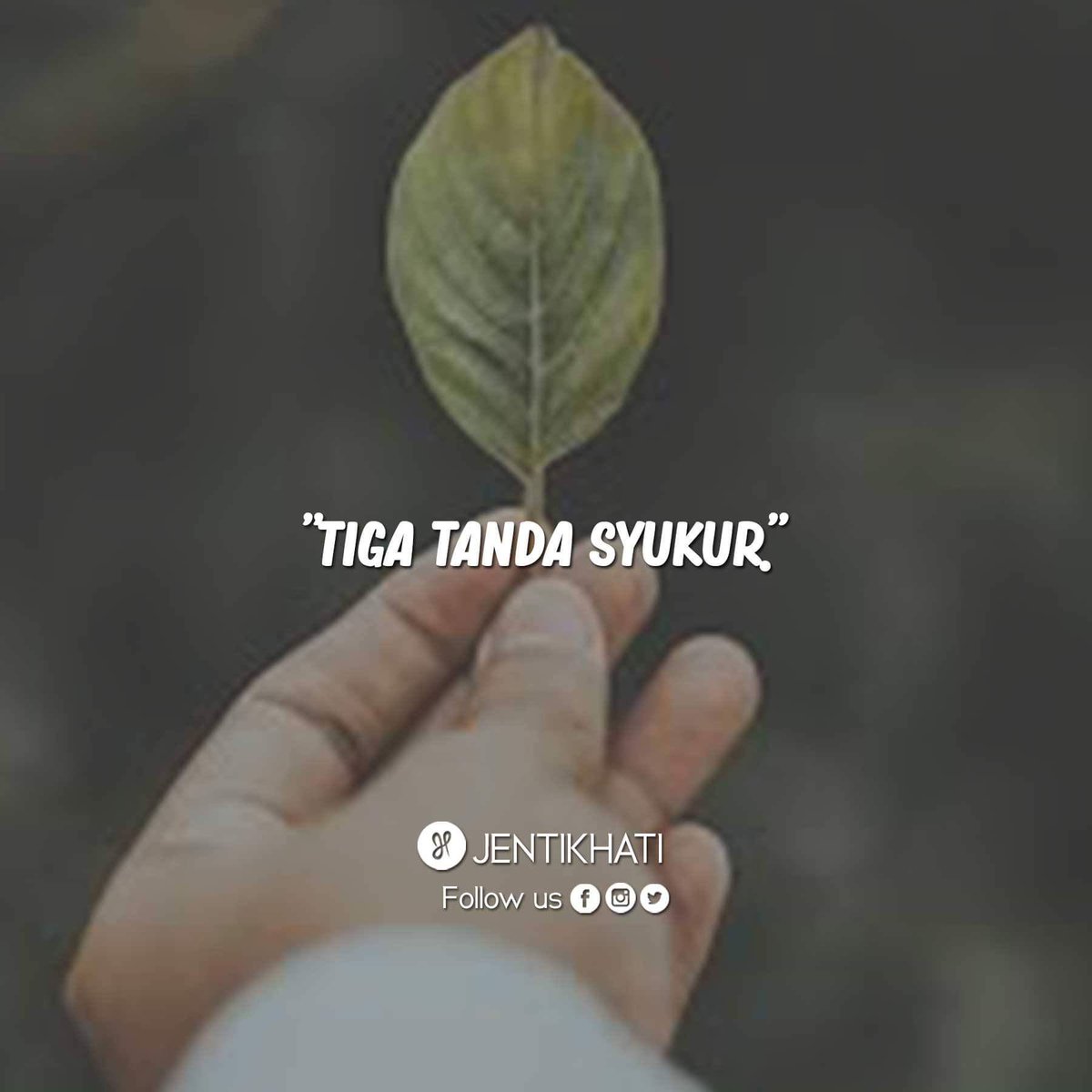 jentikhati's tweet photo. 3 perkara penting untuk berjaya yang perlu diingat dan diterap dalam hati.

1. The power of SYUKUR
2. The power of SABAR
3. PERCAYA pada proses

Konsisten dengan apa yang kita perlu buat. https://t.co/brBKeaeFnB