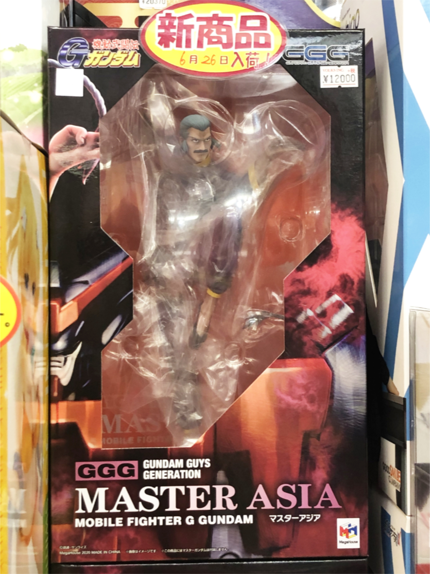 ボークス秋葉原ホビー天国２ 4fフィギュア メガハウスよりgggシリーズ 機動武闘伝gガンダム マスターアジア がついに発売です 流派東方不敗 を繰り出す印象的なポーズの再現度は抜群 単体で飾るもヨシ ガンプラと一緒に飾るもヨシ ぜひお手元で