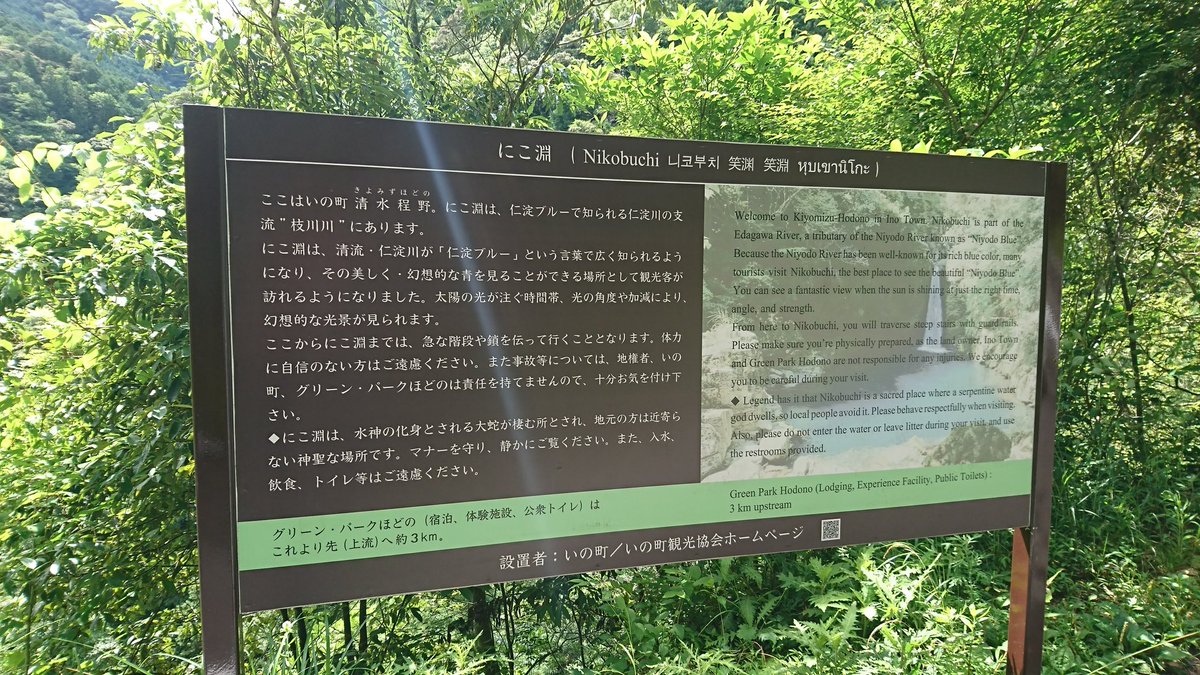 Cruz 高知県いの町の にこ渕が美しくてよかった 木々の静けさと仁淀川の流れの轟音の同居 Cruz 高知県いの町の にこ渕が美しくてよかった 木々の静けさと仁淀川の流れの轟音の同居