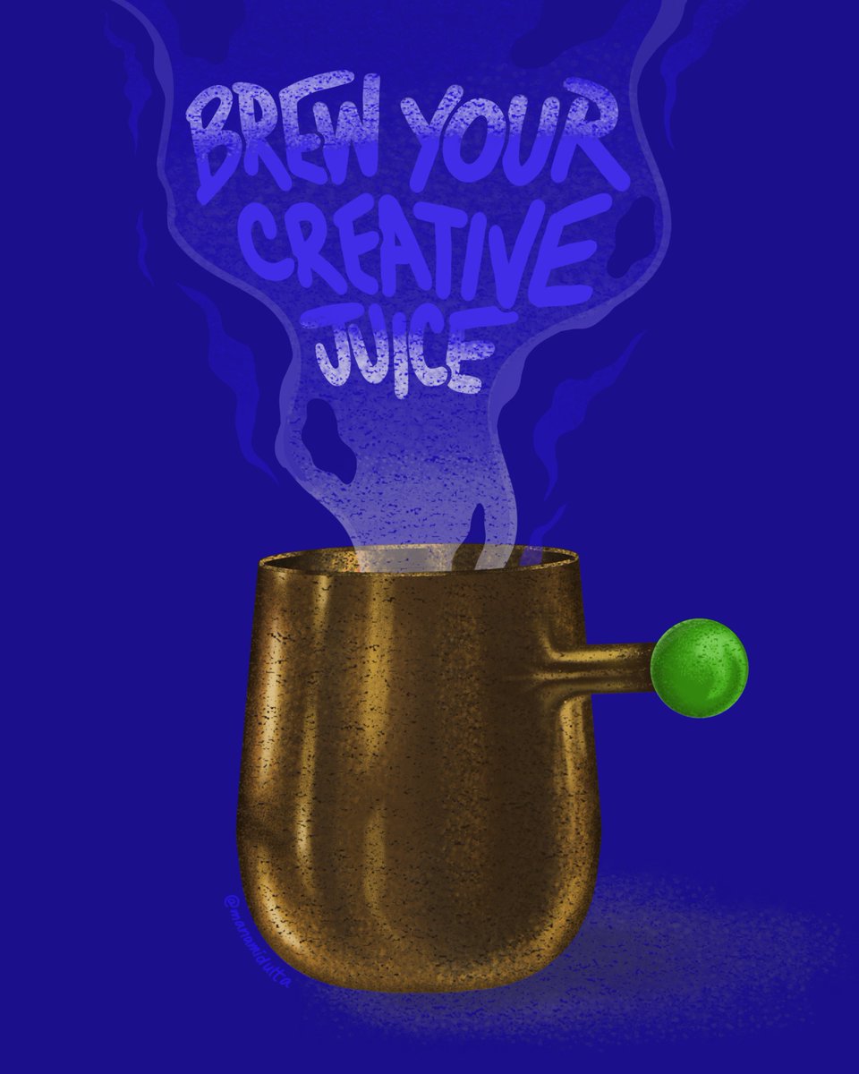 manamidutta__'s tweet image. ☕BREW YOUR CREATIVE JUICE ☕⁣
It took me 5 hours to brainstorm and illustrate the whole set. #digitaltypography #lettering #autodesksketchbook
⁣