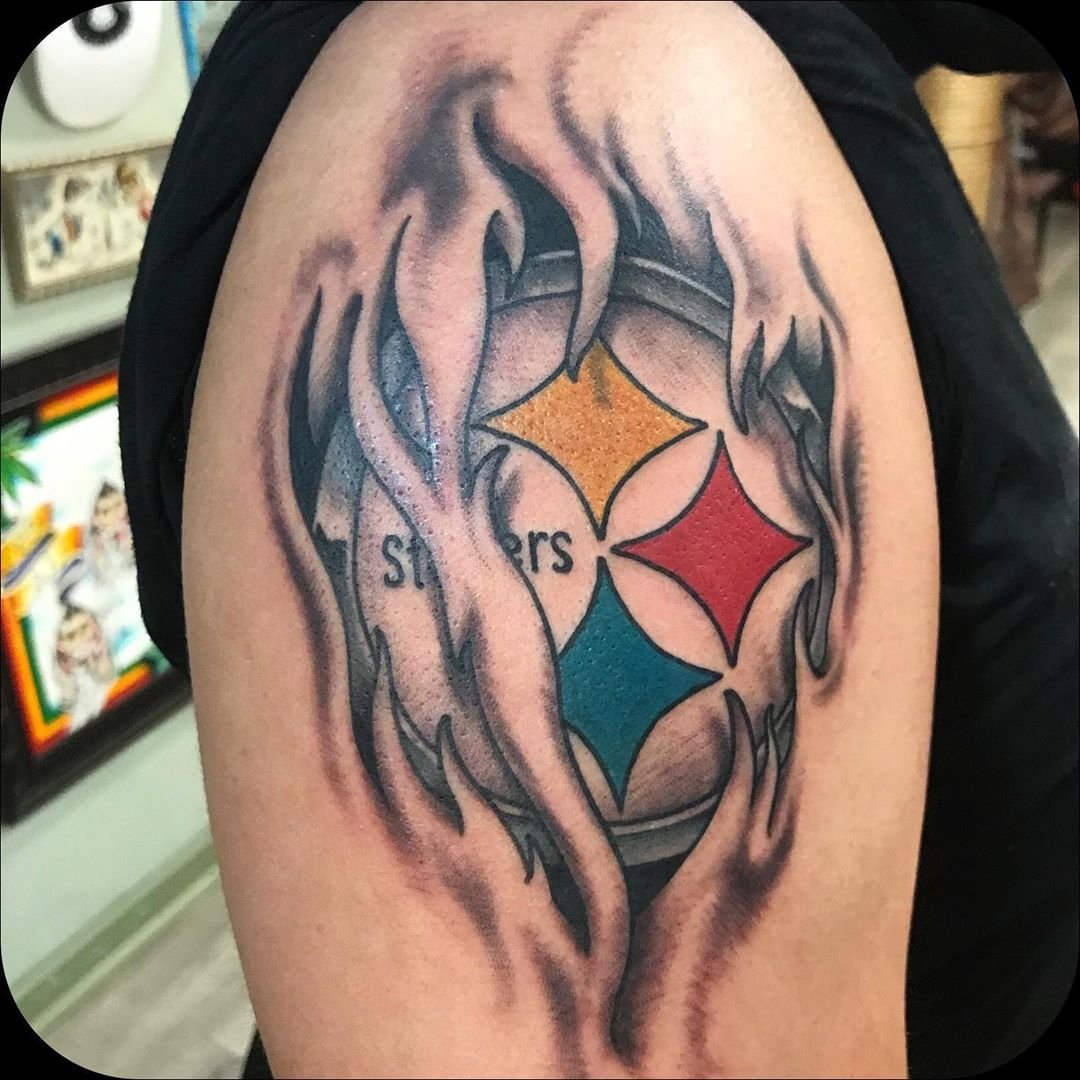 pittsburgh steelers tattoos  Pittsburgh Steelers tattoo  Steelers tattoos  Heart tattoo Tattoos