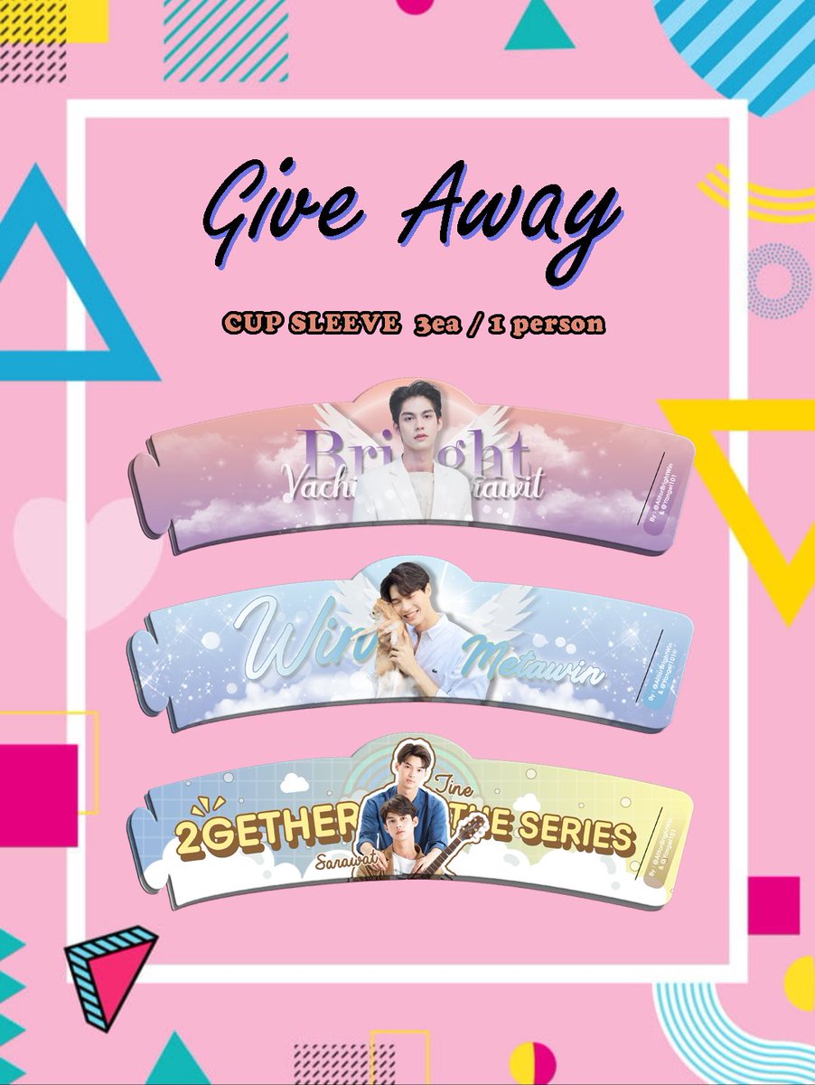 allforbrightwin's tweet photo. GIVE AWAY 🎁🌈  only 80 sets
Cup Sleeve 3 ea / 1 person
by @Yangel101 &amp; @allforbrightwin
⏰ ลงฟอร์มวันนี้  19:30  น.
(**รอบนี้เปิดให้สำหรับคนที่มากรอกไม่ทันวันก่อนนะคะ ส่วนเมื่อวานใครที่โอนเงินไม่ทันไม่ต้องรอกรอกน้า สามารถทักdmมาได้เลยฮะ) #ไบร์ทวิน https://t.co/6QzAu0x7Fi