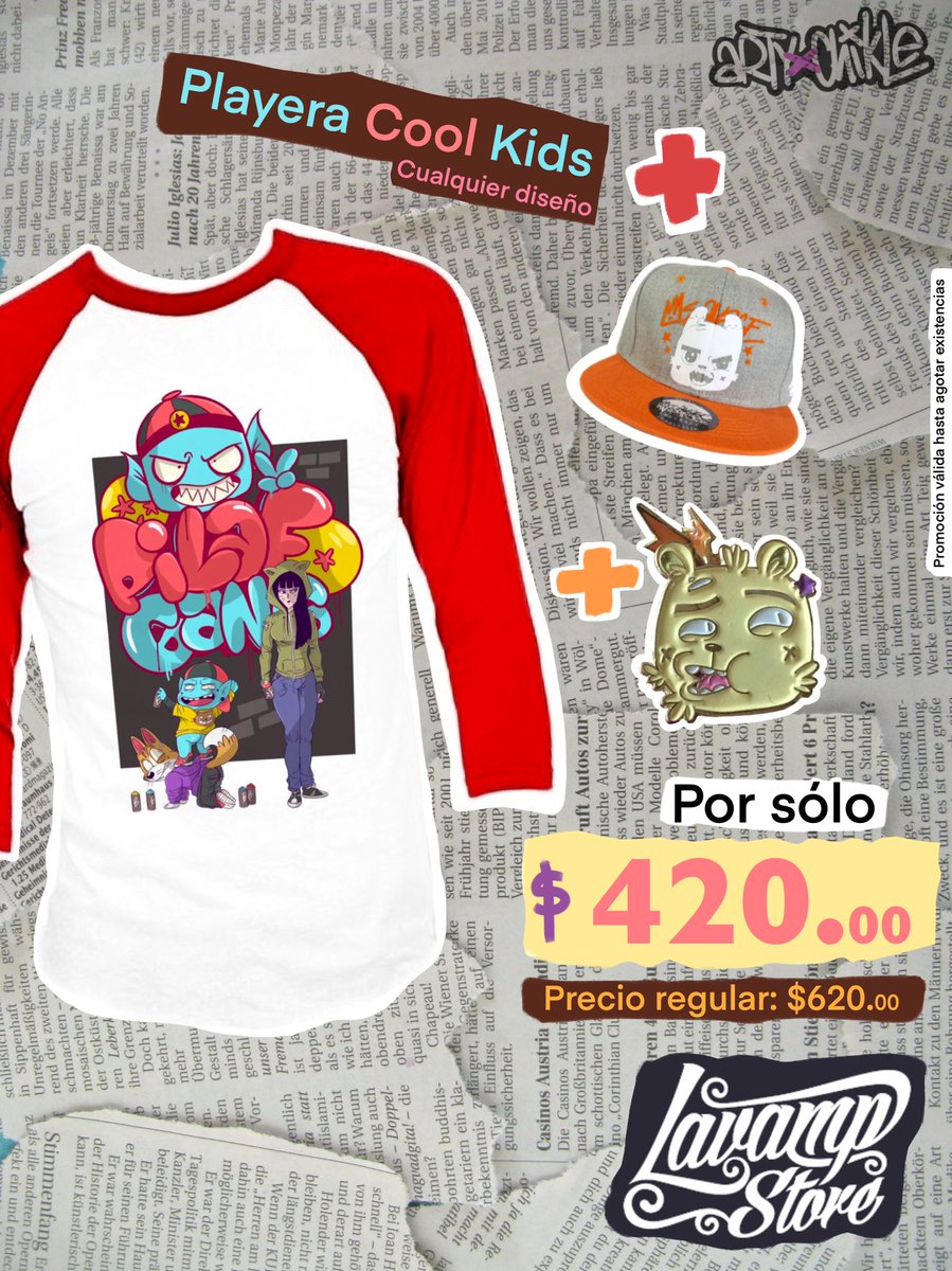 ArtyandChikle's tweet photo. Aprovechen las súper promos que les tenemos disponibles SÓLO en la tienda fisica de @LavampStore!!! Válidas hasta el 15 de julio o hasta agotar existencias!! 🔥🔥🔥🔥#streetwear #furry #furrylifestyle #urban #ArtyandChikle #LavampStore https://t.co/Svtf8dmrmm