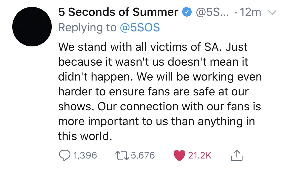 5SOS. Just today they went against Modest! by addressing the sexual assault allegations made against them. They were advised not to address the claims. Sexual assault claims are serious accusations. Modest was putting the band’s career in jeopardy.