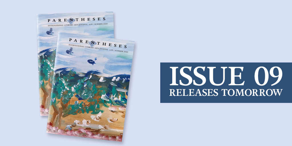 ParenthesesArt's tweet photo. We began the POC-led Parentheses Journal in December 2016 to create a space for diverse voices. Joy— we received tremendous support from all of you.

Today, we are thrilled to share the cover of Issue Nine. We cannot wait to share the works of our talented contributors tomorrow. https://t.co/v94pR62ghR