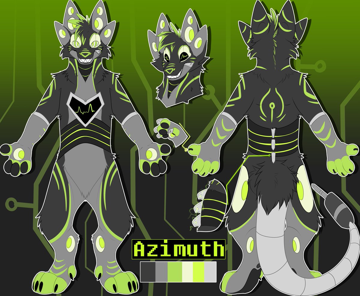 Firestoem's tweet photo. Finished this boy up, I love him so much!! <3 I settled on Azimuth C:

Species (@AmpwaveS) /base by @Slumberyote https://t.co/NToeMKtI6n