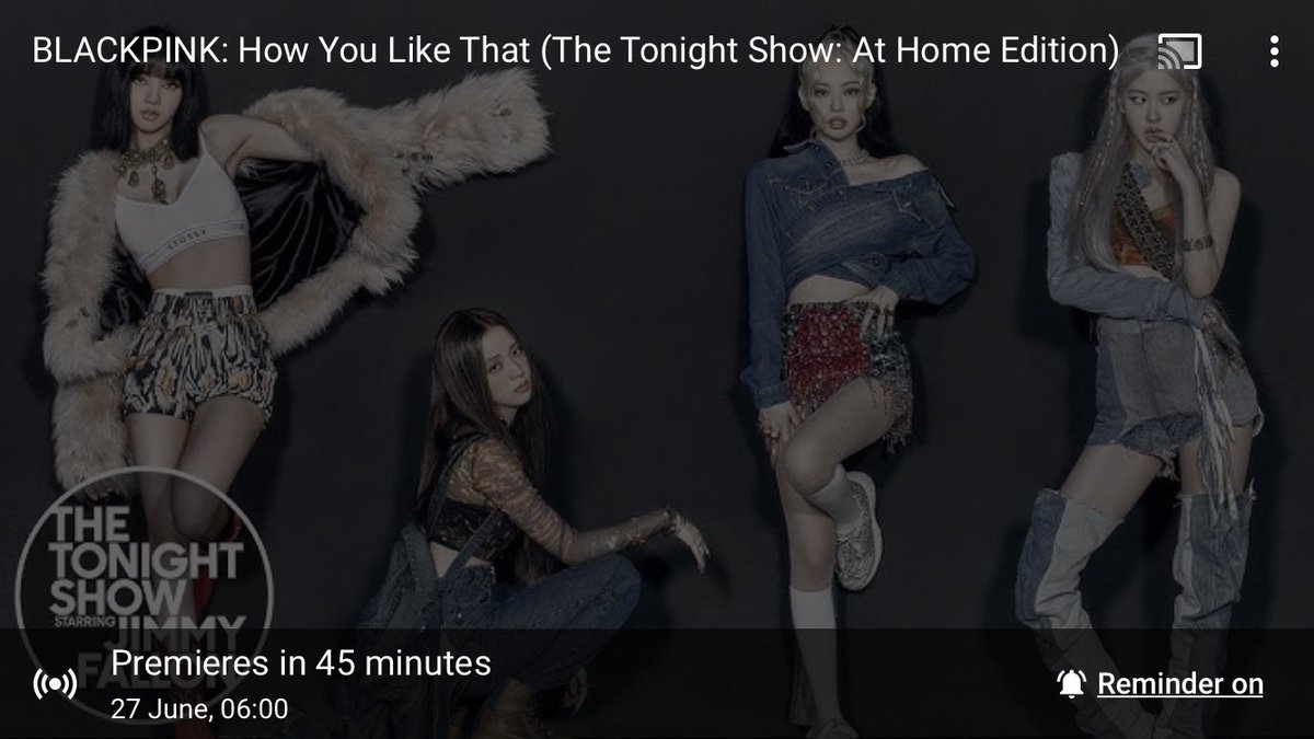 softforniniii's tweet photo. Can’t wait if you live in Europe it’s gonna go live at 6 am good luck❤️✨ #BLACKPINK #BLACKPINKCOMEBACK #JENNİE_HYLT #JISOOHowYouLikeThat #LISAHowyoulikethat #Rosehowyoulikethat #HowYouLikeThat #BLACKPINKonFallon https://t.co/ZJmu2SAyxr