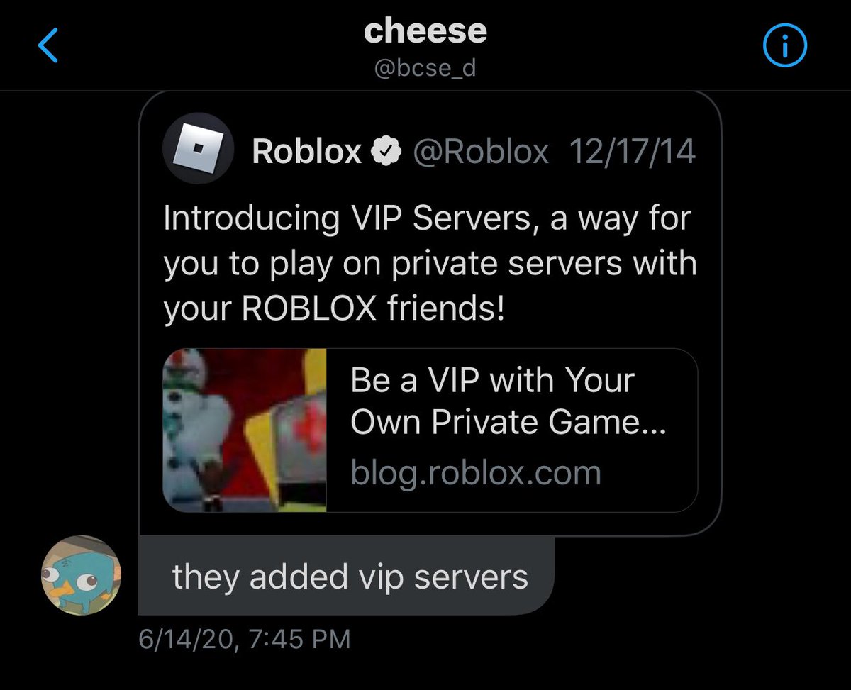 News Roblox On Twitter This Is The Vip Server Owner