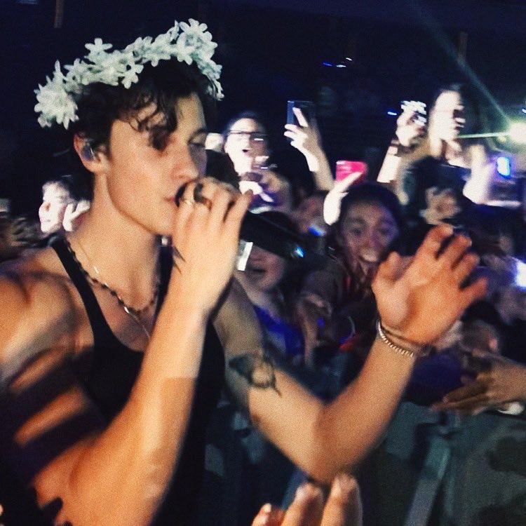 - Shawn with flower's crowns ✦