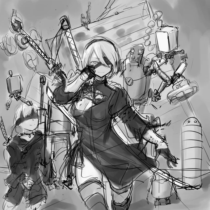 ニーアらくがき 