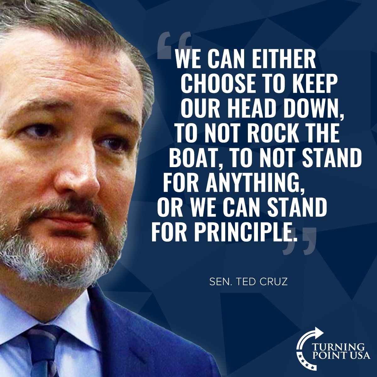 TPUSA's tweet photo. YES, @SenTedCruz! Conservatives Need To Stand Up Against The Mob & STAND FOR FREEDOM! #ThinkForYourself #BigGovSucks https://t.co/ljKHRRsgwU