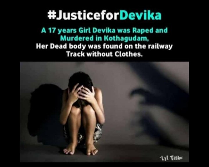MdAMANU31765299's tweet photo. An  17 years old girl raped and murdered &amp; thrown her body on railway track
#justice for devika https://t.co/2j9ajmMWnh