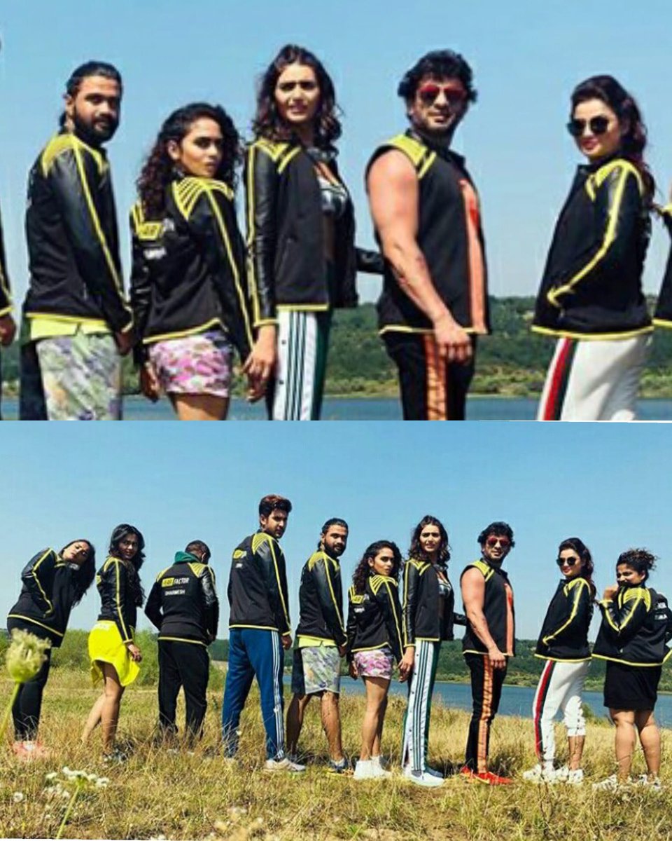 Arr8421's tweet photo. KP and Khataro gang 😍😍 coming to meet us once again ..from today only on @colorstv at 9pm 🤗🤗🤗
#KKK10 #KhatronkeKhiladi10 #KaranPatel #KPinFearFactor https://t.co/bBtOAq2kgW