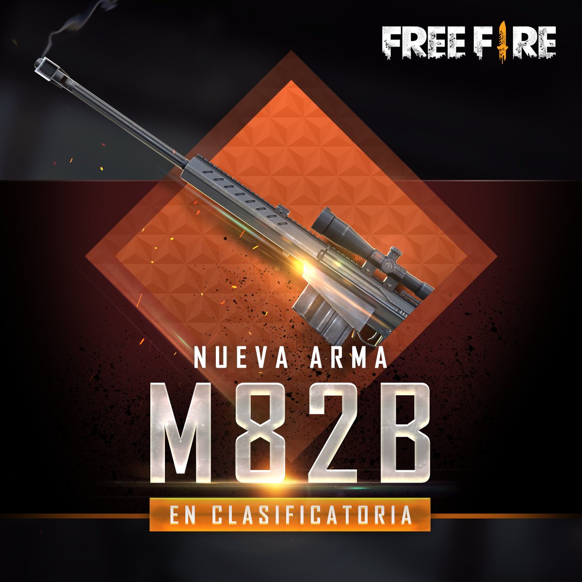freefireAR's tweet photo. 🔥 ¡El día de mañana estará disponible la M82B en clasificatoria! 🔥

¡Responde este tweet con lo que piensas de esta arma! 💭🤔 https://t.co/gPSFfzkDFk https://t.co/G8wfhYkhSR