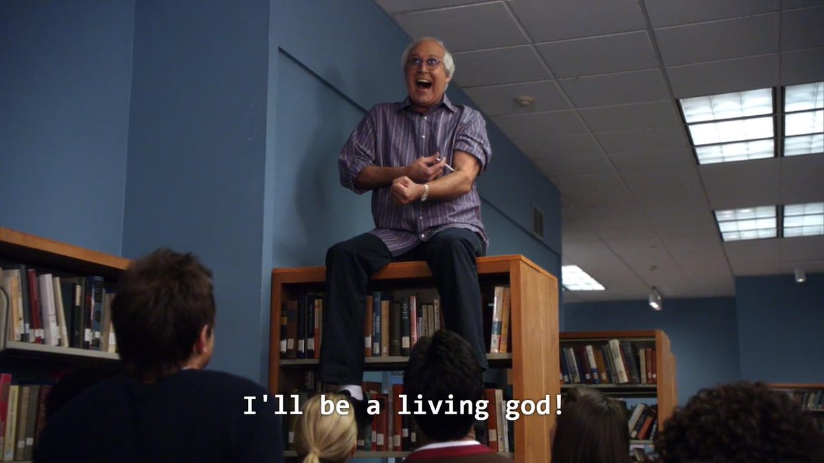 CommunityyFans's tweet photo. I’ll be a living god!!!! #community https://t.co/U9RmdSVvxp