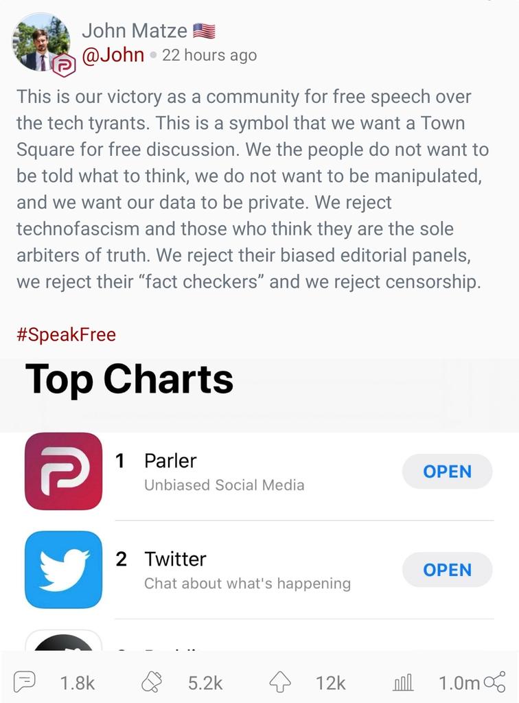 MithyAnn's tweet photo. Come join #Parler #ParlerApp #ParlerTrumpsTwitter #Twexit #twexit2parler https://t.co/2XwDjVF4dx