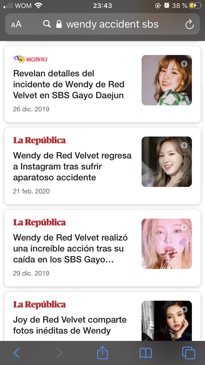 Todo esto paso justo unas 3 semanas posterior a la desaparición de Wendy. Uno pensara, wow justo dos miembro de los grupos mas populares de la Sm estaran inactivos por temas serios.