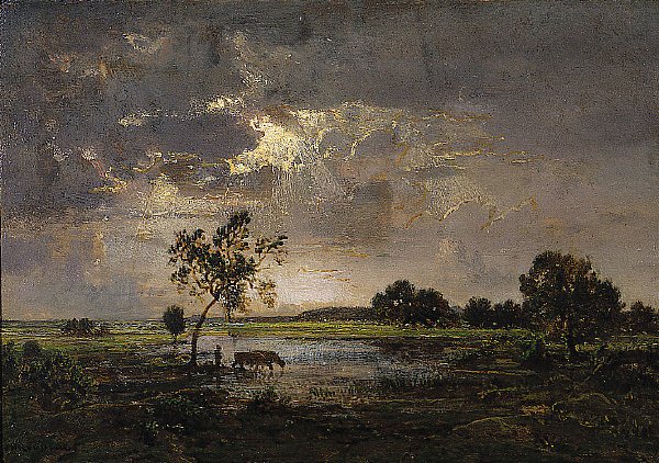 artistrousseau's tweet photo. Landscape, 1842 #frenchart #theodorerousseau https://t.co/dsfGWrAZ60