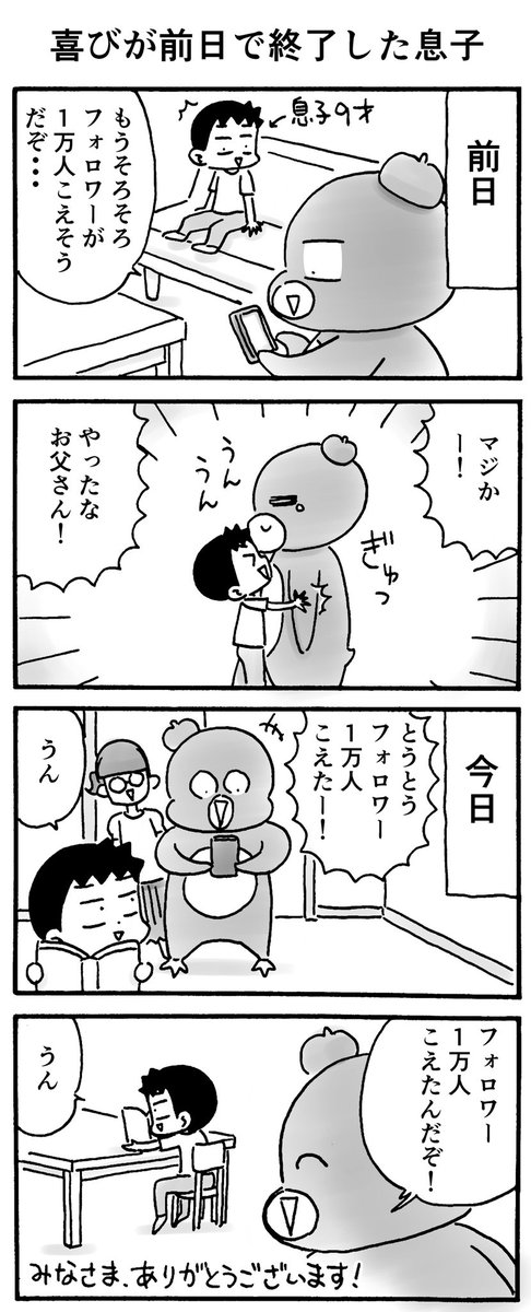 ツイッターを始めた時に目標としていたフォロワー1万人に達しました!皆さま今後ともよろしくお願いします?‍♂️✨ 