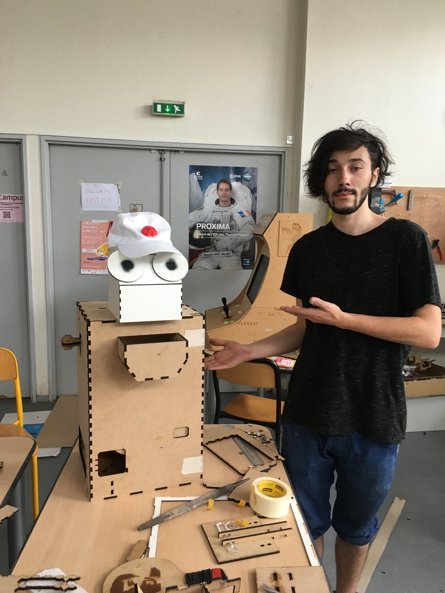 ImmunEscape's tweet photo. The "creature" and his creator #ImmunEscape https://t.co/CG8XryGq0q