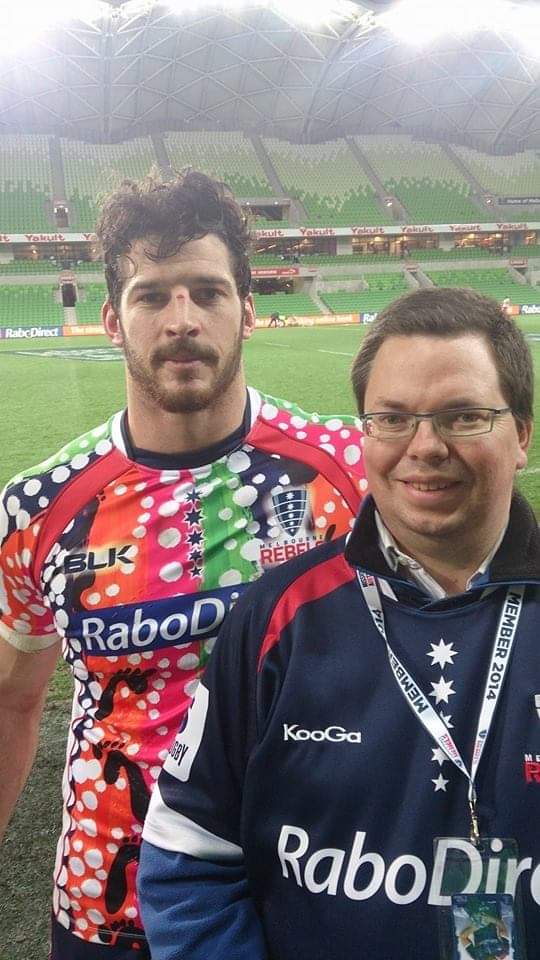 ScottRea's tweet photo. It is six years ago today that @hughwpyle played his last game at @AAMIPark for the @MelbourneRebels. Time flies. #OurRebels https://t.co/pKsy6au16P