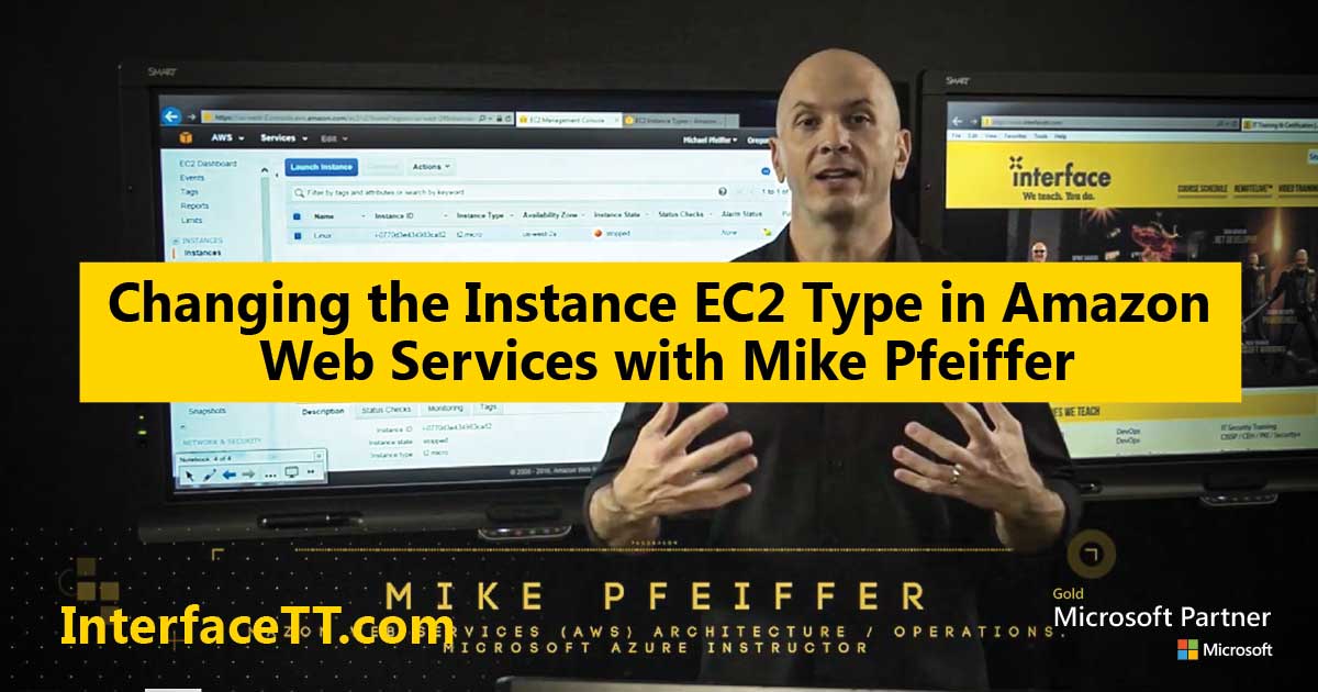 InterfaceTT's tweet photo. 2-Minute Quick Watch: Change the type for your EC2 Instance to meet the demand for the application in #aws. Mike Pfeiffer walks through it here: https://t.co/S9sT4jfKvL https://t.co/NI13O9b28M