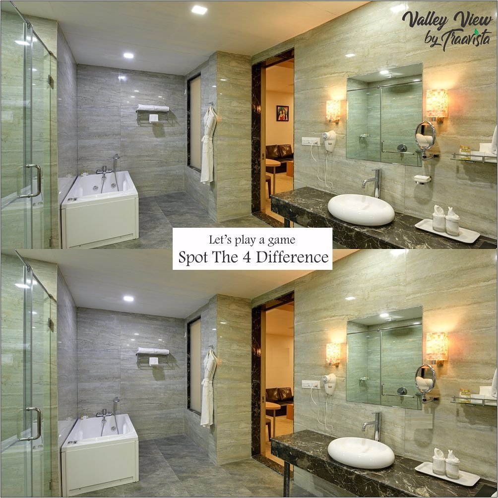 traavista's tweet photo. Getting bored in lockdown!!
Here we come up with a puzzle game!!
"Spot the 4 difference in given pictures"
&amp; Send across your response through dm &amp; we will post your photo on our official wall as a #winner.
.
#ValleyviewbyTraavista 
#HotelandResort
#puzzlegame https://t.co/MANx0jkWP1