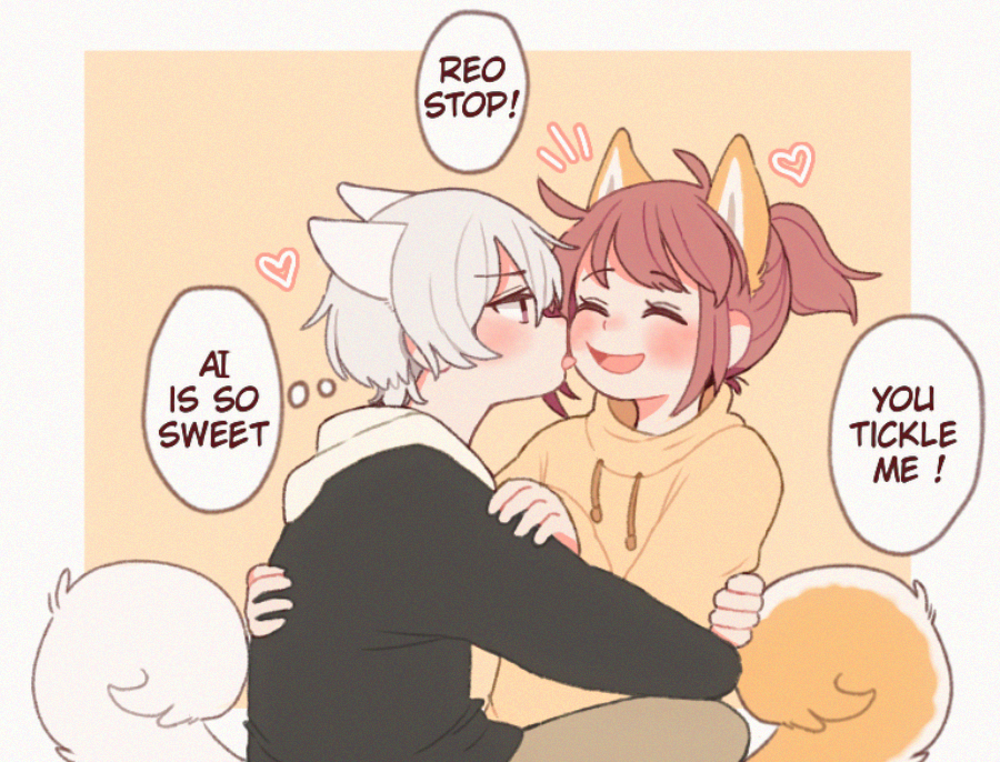 Me enteré que el día de ayer fue el día del Yuri en Japón , yo que soy amante del yuri y es practicamente mi vida no puedo dejarlo pasar, asi que hoy lo celebro con este dibujo de mis cachorritas preciosas Reo y Ai !💙❤️🐶🐶❤️💙