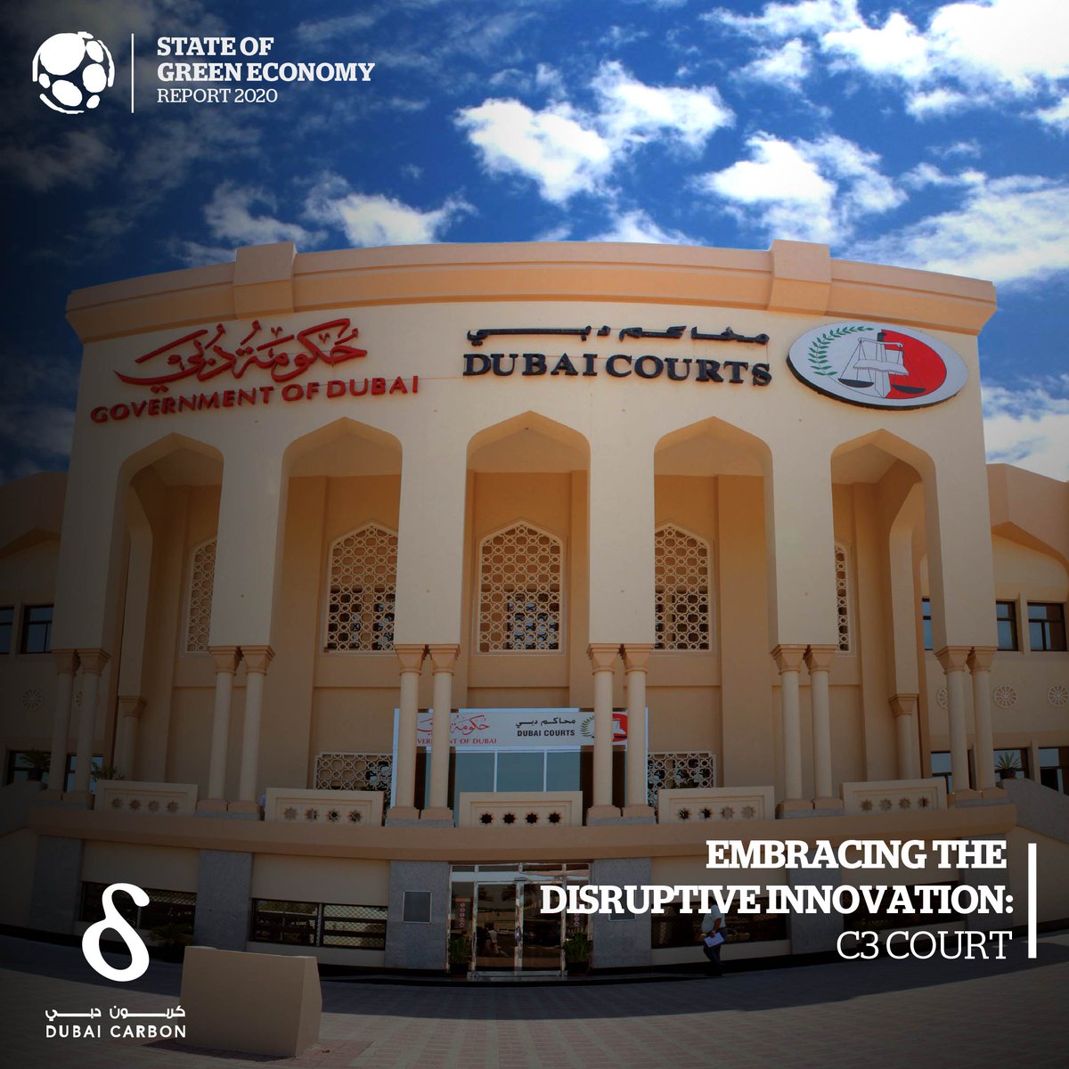 Dubai Courts has been ahead of the curve in the adoption of strategies that uphold that country’s strategic objectives and vision.

Read more in the Green Economy Report 2020.
#GER2020 #dubaicarbon <a href="/DubaiCourts/">Dubai Courts - محاكم دبي</a>