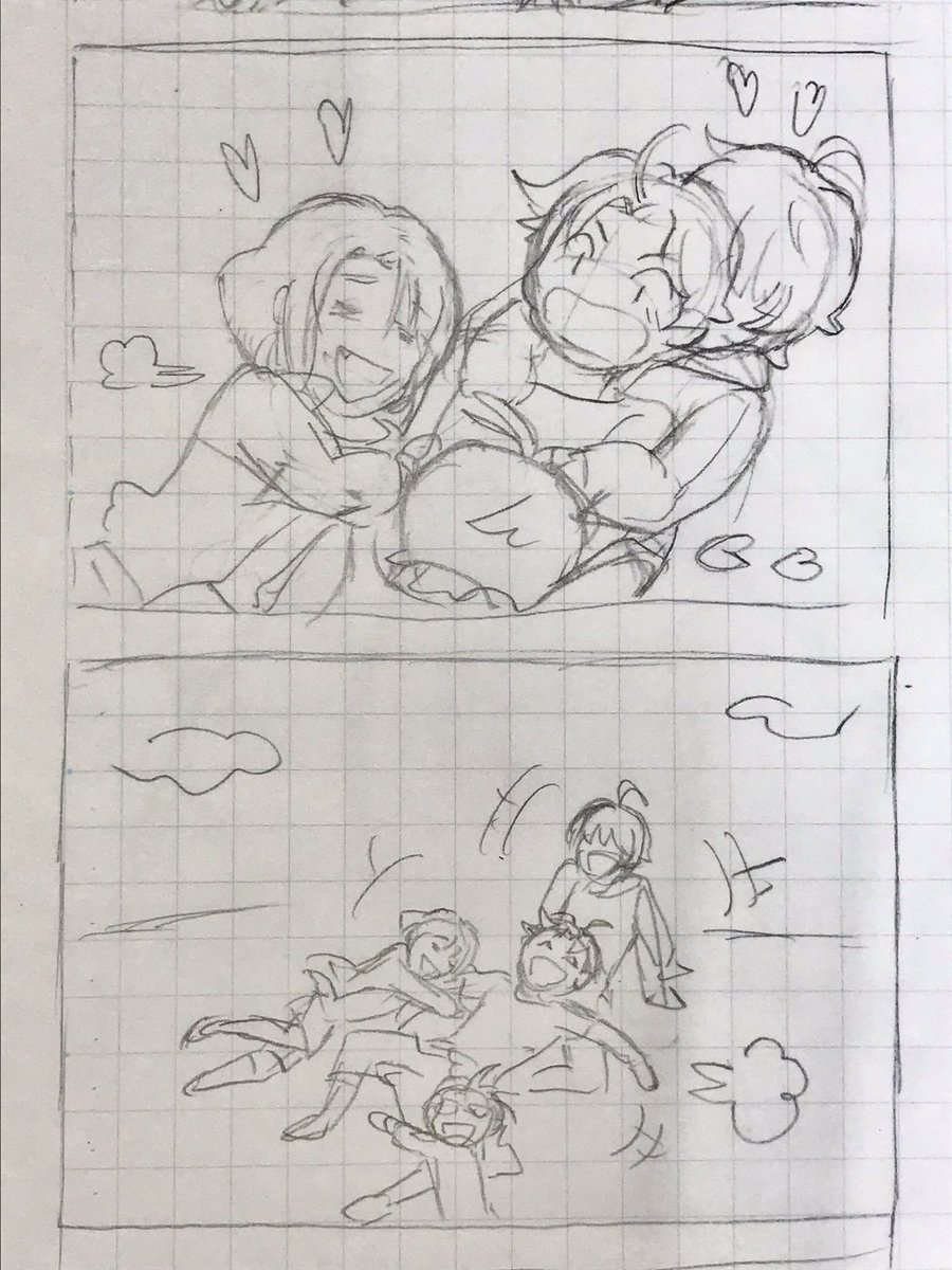 ラフ画
りぃだぁ大好きわちゃわちゃ江ズ 