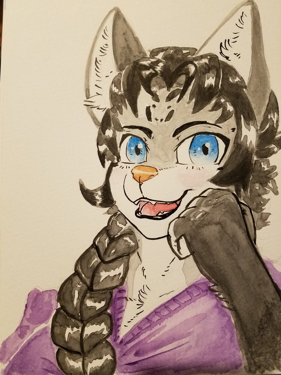 OkiNeko's tweet photo. @Thatoneguyoukno Thank you for entry, 1st one complete

watercolor practice, cotman paper https://t.co/1hTFHpPOYe