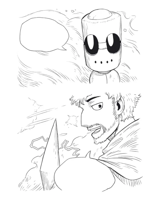 I started doing my comic thingie. Just something small to test the style i'm going to use 