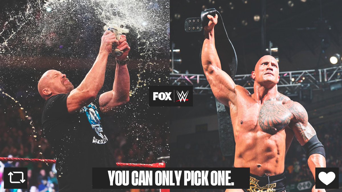 Who is your G.O.A.T.?
🔁 @steveaustinBSR
♥️ @TheRock https://t.co/5YWIxTIvAR