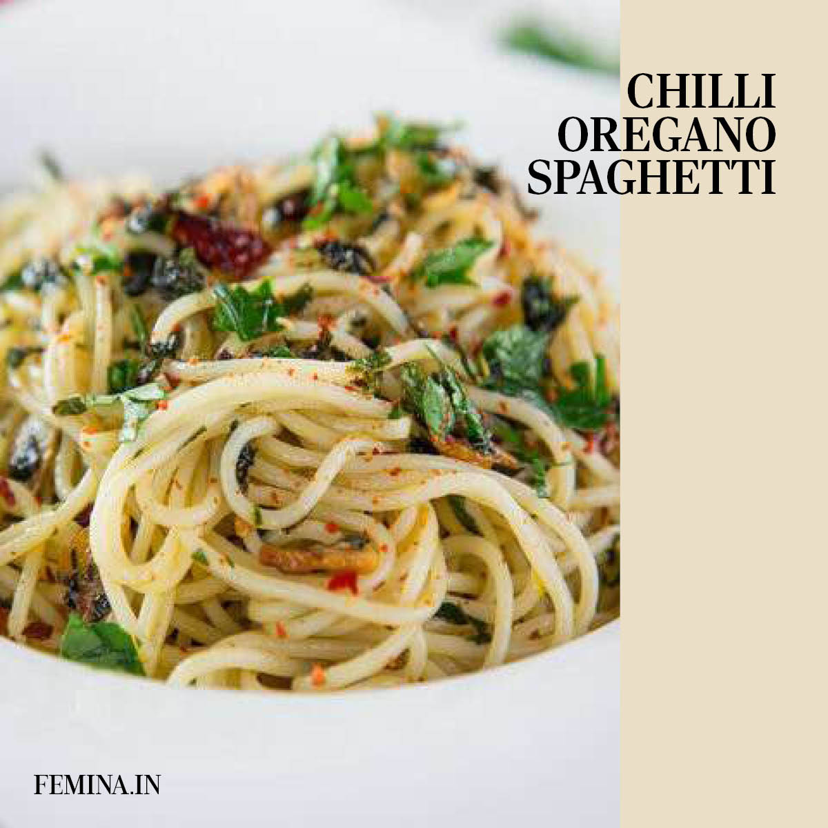 FeminaIndia's tweet photo. #FeminaRecommends: Is #SpaghettiSaturday a thing? If not, we propose the idea with this delish chilli oregano spaghetti recipe.
Tap here for recipe: https://t.co/6unVqDwGis https://t.co/Jmz976Jozv