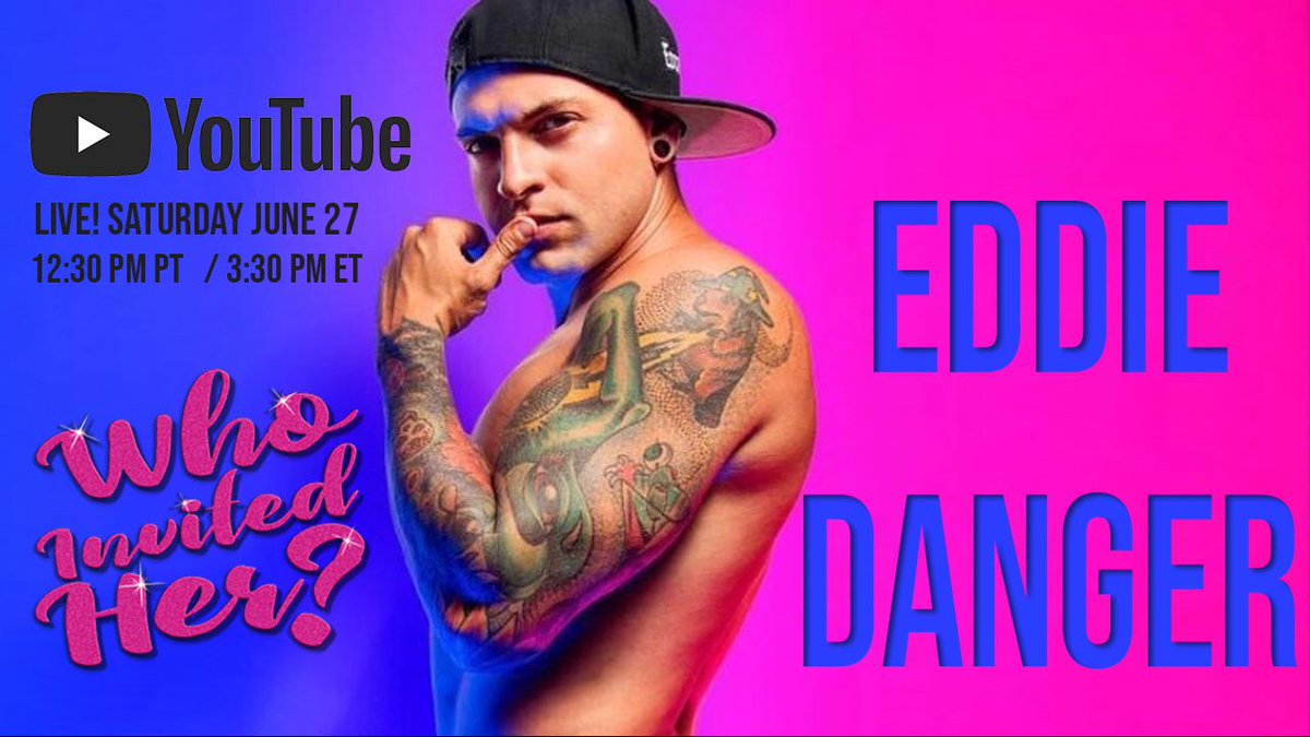 WhoInvitedHerSD's tweet photo. Watch LIVE on YouTube at 12:30 pm PDT Saturday. Eddie Danger joins us for the next episode! @eddiedangerous @WhoInvitedHerSD watch here: https://t.co/vZSbTf1AVj https://t.co/gCRqRxZT3F