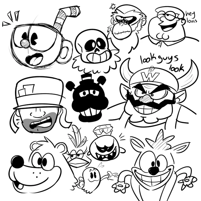 Some character doodles from a while back 
