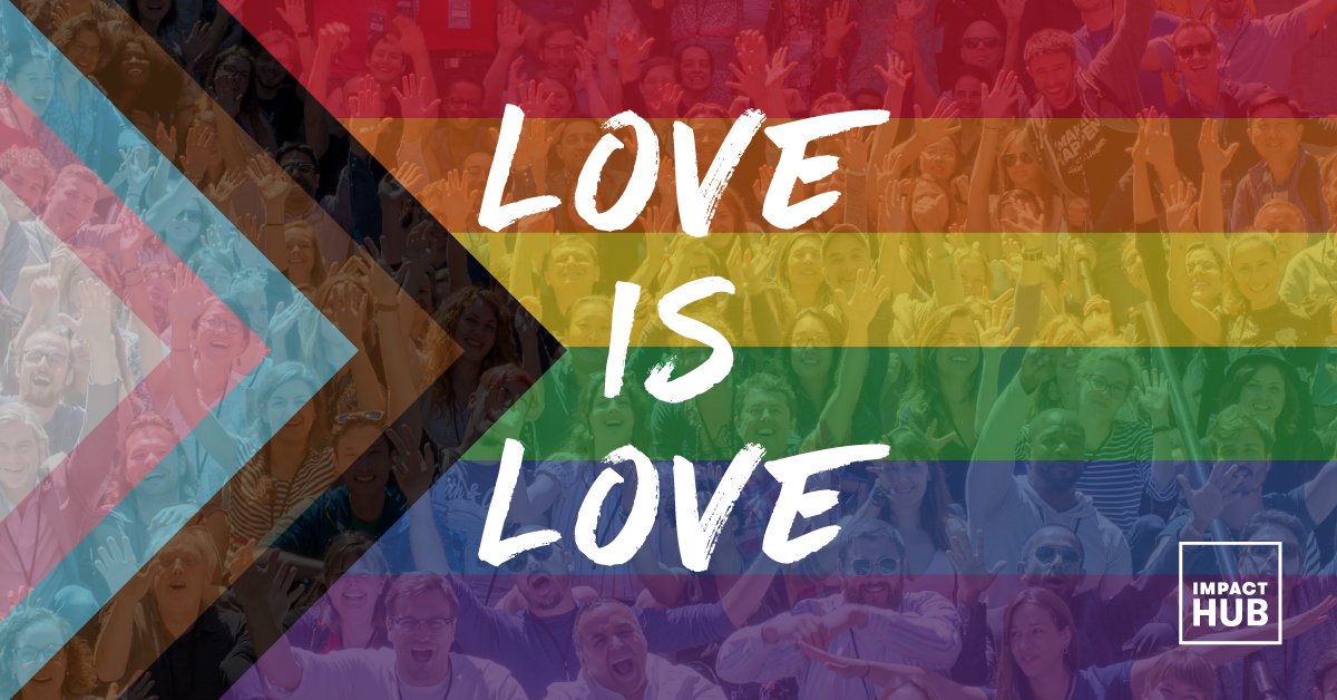 impacthub's tweet photo. It's #PRIDE2020! A time to celebrate the #LGBTQI+ community and recognize their #impact. Here's a glimpse of the amazing and inspiring work being done within our global community towards greater #SocialJustice, equality, inclusivity, and awareness-raising. 👇 #LoveIsLove https://t.co/tvQ2NxFq3i