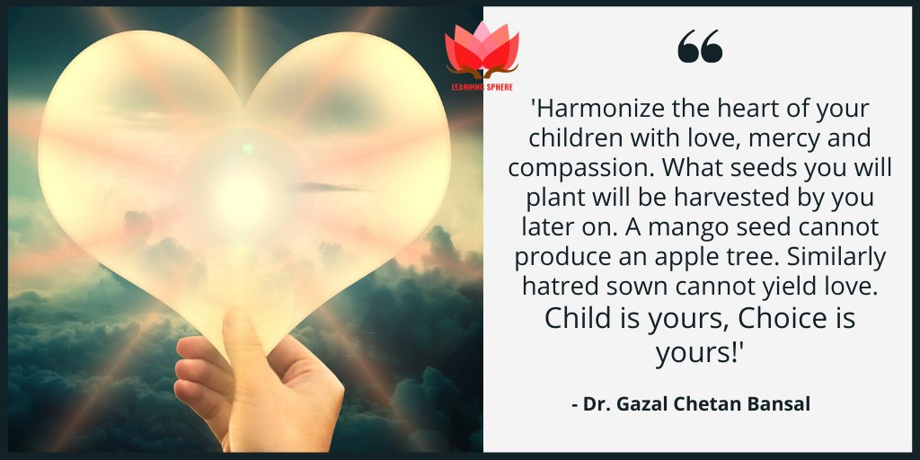 gazal_chetan's tweet photo. #quoteoftheday #parenting #learningsphere #conscienceconnect #parentingtips https://t.co/O23QMFm9LJ