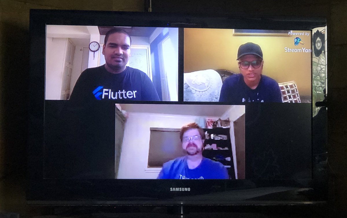 Enlightening QnA session with <a href="/redbrogdon/">Andrew Brogdon</a> on FlutterDayIndia . Eagerly waiting for you screaming about FlutterWeb... 😉 Thank you ..<a href="/IndiaFlutter/">Flutter India 🇮🇳💙 #FlutterIndia</a> <a href="/MumbaiFlutter/">Flutter Mumbai</a>