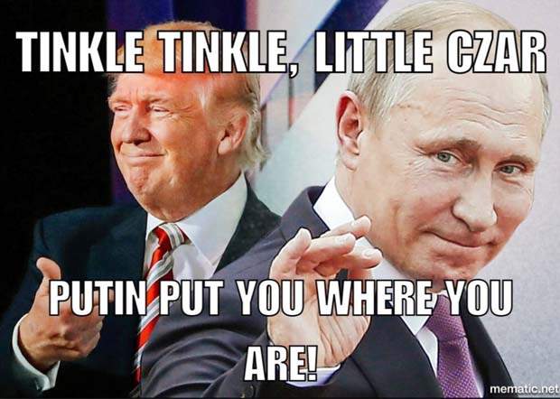 <a href="/realDonaldTrump/">Donald J. Trump</a> loves Putin
Putin hates America.
Go figure.