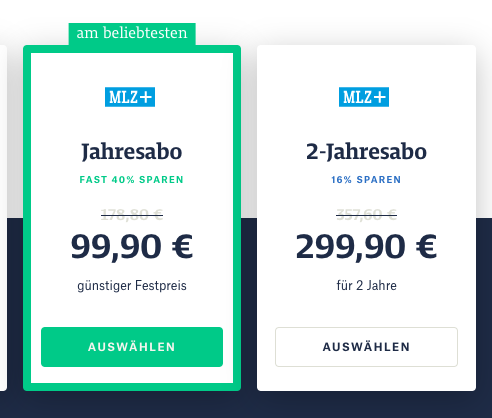 3-Jahresabo, 899,90 €