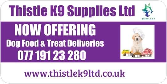 Delivery to all L &amp; WA postcodes,  minimum order of £15
thistlek9supplies.airposwebstore.com