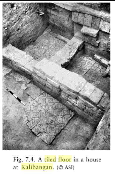 VertigoWarrior's tweet photo. During the Kalibangan (Rajhasthan) excavations (1960-69) several startling discoveries were uncovered. Not only is the site famous for its fire altars and the world`s earliest ploughed fields, it had houses with tiled floors! These date as far back as 2600 B.C. or 4600 years back https://t.co/rY6Y4DyXdw