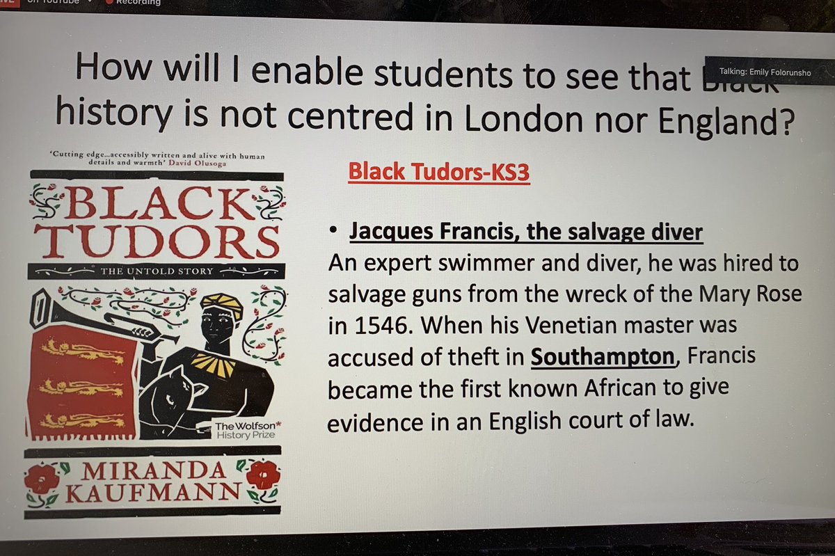 @MirandaKaufmann @mrs_claire_t @MrsBallAP @TMHistoryIcons Also mentioned by @MissFolorunsho in her fabulous key note! #TeachingBlackTudors