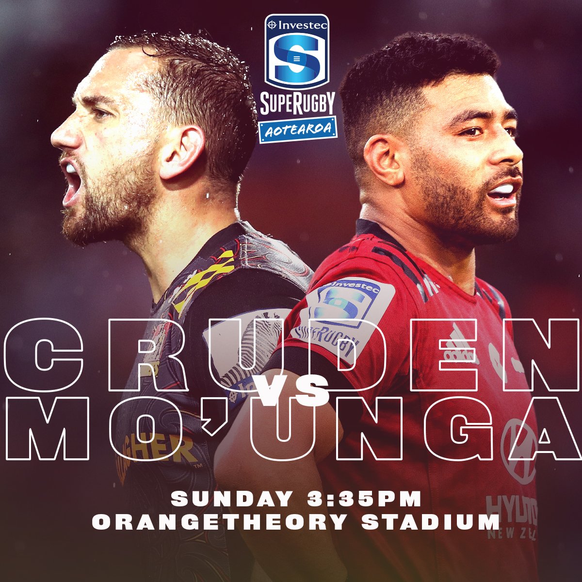SuperRugbyNZ's tweet photo. What a delicious match up 😍

#SuperRugbyAotearoa https://t.co/brXQyXwcBX