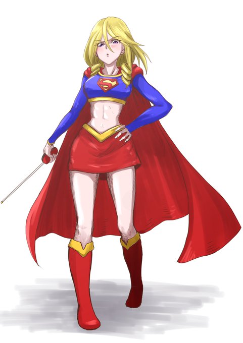 スーパーガールのtwitterイラスト検索結果 古い順