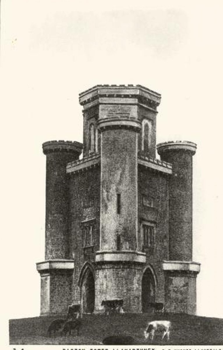 The legend goes that William Paxton stood for parliament in 1802, treating the electorate to lavish dinners, promising a new bridge at Llandeilo. Unsuccessful, he later erected the 36ft folly - as if in defiance of the valley's residents, who dubbed it 'the tower of spite'.