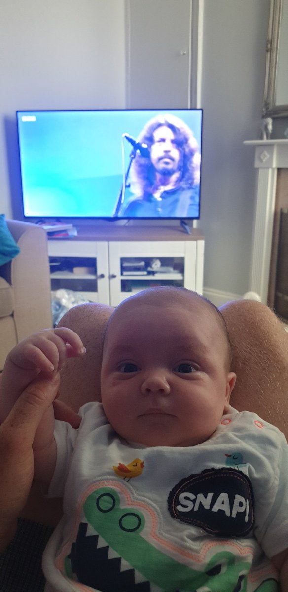 No nursery rhymes. 
Foo Fighters this morning 🤘#Glastonbury2017