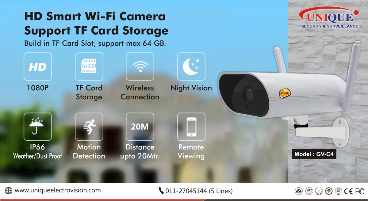 UElectrovision's tweet image. Are you worried about your Security?
Solutions is here with. our Wifi Outdoor Camera Model GV-C4.

#wificamera1080p #wifioutdoor #wifisecuritycamera #wifioutdoorcamera #CCTVCamera #homesecuritycameras #SDCardStorage #unique #india